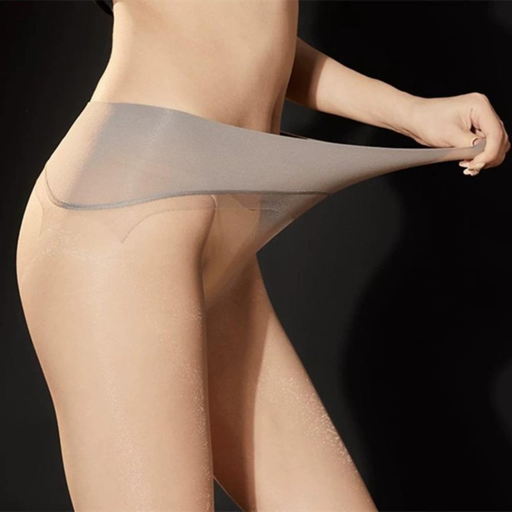 360 Ultra-thin Seamless Crotch Pearlescent Sexy Flash Ultra-thin Stockings Women, Gypsy Pantyhose Bright Invisible Transparent