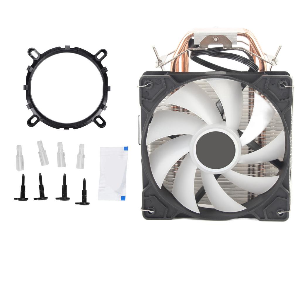 CPU Fan Desktop Mute Tower CPU Radiator Four Copper Tube Pure Copper RGB Chassis Cooling Fan