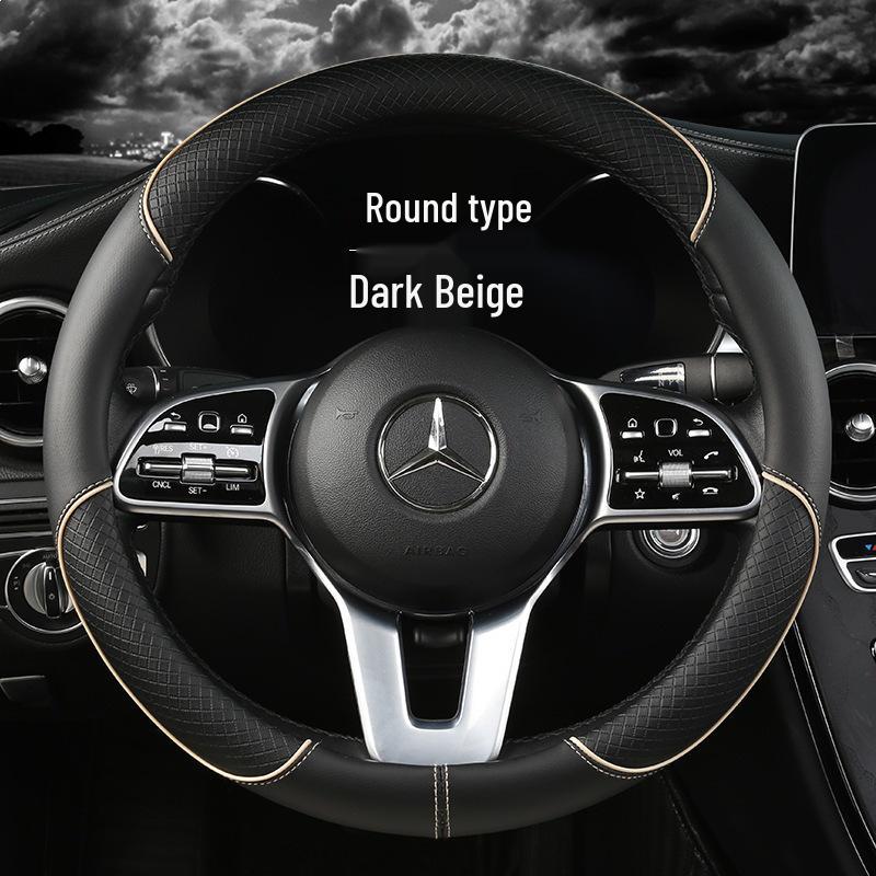 Custom All-Season Steering Wheel Cover for Volkswagen Sagitar/Lavida/Magotan and Ford Focus/Mondeo