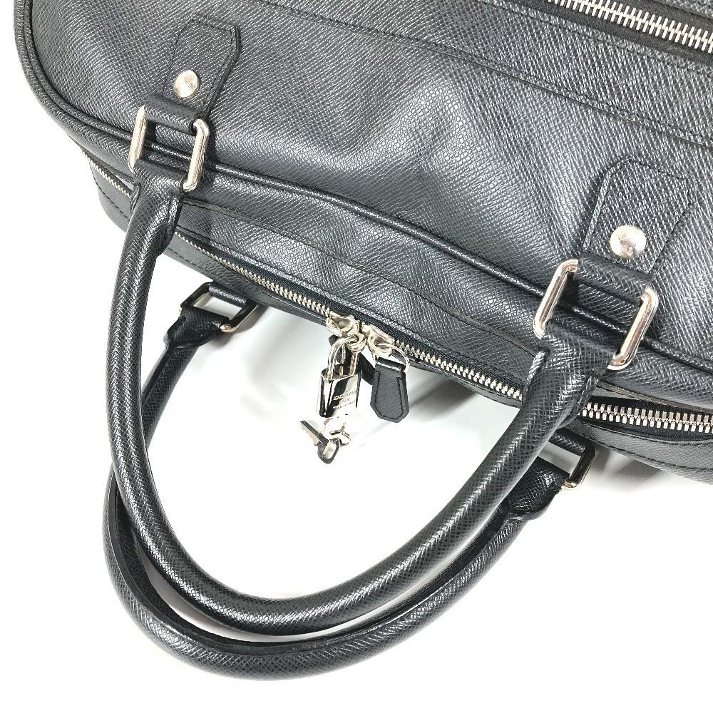 Louis Vuitton M31152 Taiga Stanislav travel bag Duffle Bag Leather Ardoise Black