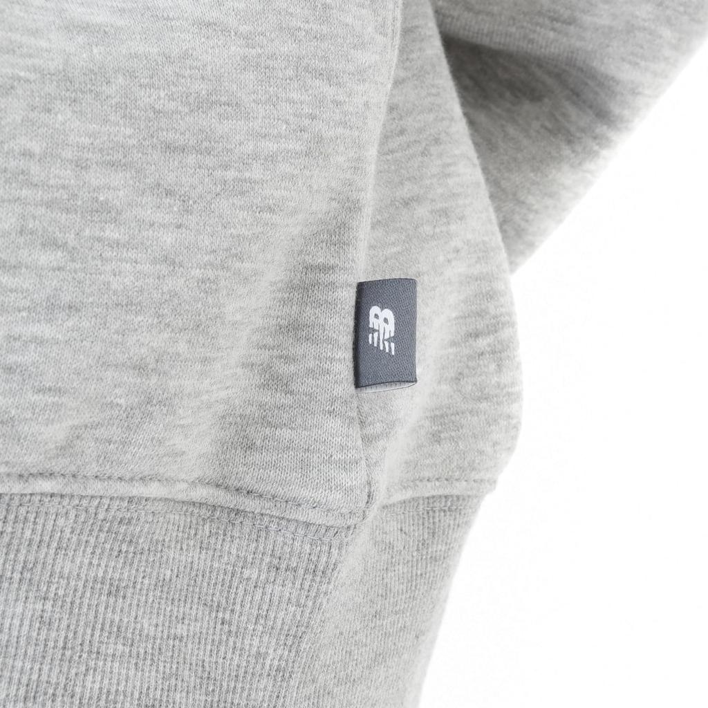 New Balance Sport French Terry Oversized Graphic Hoodie AG Women's (Fleece Lining) (WT43507) (Athletic Gray)