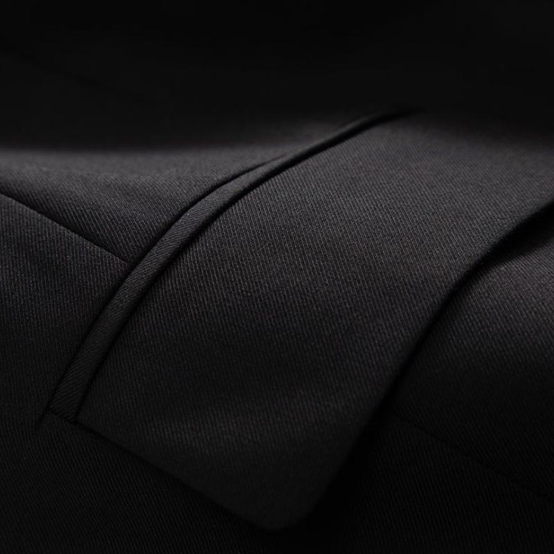 Módní styl schopný temperamentu Nová verze dámské podzimní vesty All Black Suit