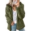 Mode Frauen Flauschige Strickjacke Pullover Mit Kapuze Woll Fleece Jacke für Herbst und Winter Langarm Mit Kapuze Strickjacke Mantel