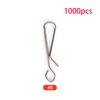 Oem 1000pcs Stainless Steel Quick Lead Snap Bait Weight Swivel Hook Tackle Gear Connector For Hanging Fishing Sea Accessories