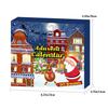 Christmas Advent Calendar DIY Pendant Bracelets Christmas 24 Days Countdown Calendar Gift Box Set