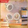 Portable Rechargeable Clip Fan: Compact Air Circulator for Office, Dorm, or Home with Desktop Light and Long Battery Life
