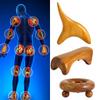 Gua Sha Massager 5Styles Vietnam Fragrant Wood Body Foot Reflexology Acupuncture Thai Massager Roller TherapyWood Spa Therapy