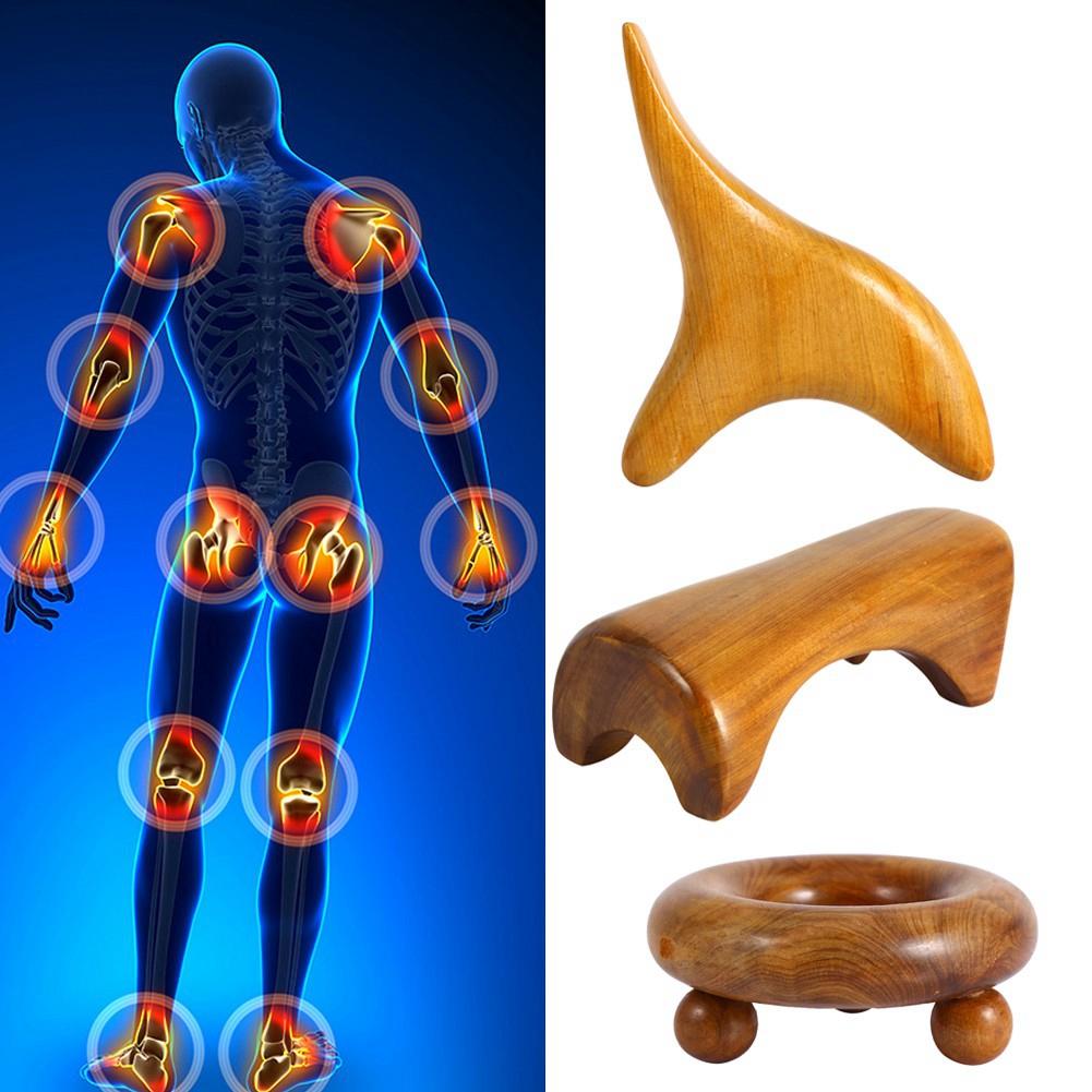 Gua Sha Massager 5Styles Vietnam Fragrant Wood Body Foot Reflexology Acupuncture Thai Massager Roller TherapyWood Spa Therapy