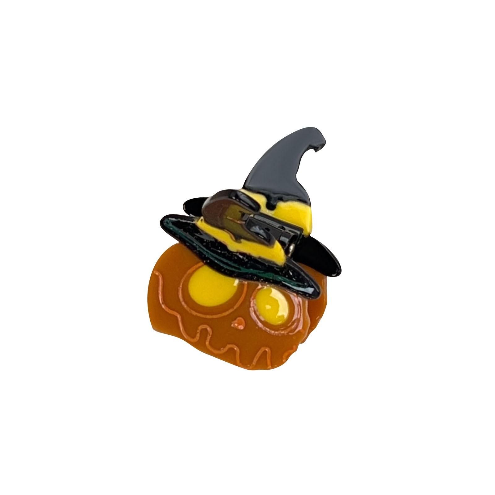 

Забавная серия Хэллоуина Тыквы Черепа Забавная ацетатная шпилька Милые креативные мультяшные аксессуары для волос для женщин One Size