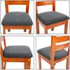 Polar Fleece Chair Covers Stretch Anti-dirty Seat Cover Removable Dining Room Upholstered Chairs Slipcovers Furniture Protector
