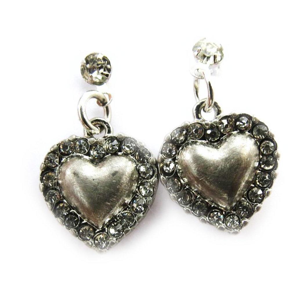 Les Trésors De Lily [J4030] - White 'Love' Designer Earrings