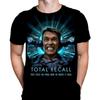 Wild Star Hearts Total Recall Mens Tshirt Classic Horror Movie Print, Black Graphic T-Shirt, Film Poster Tee