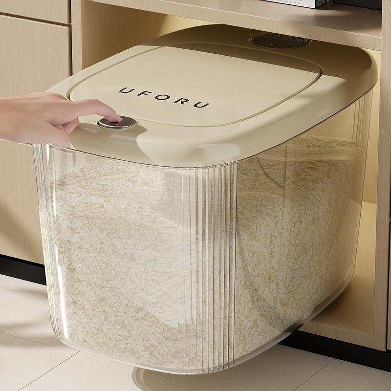 Uforu 20L Insect-Proof & Moisture-Proof Rice Storage Bucket with Press-Seal Lid