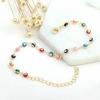 Creative Simple Turkish Evil Eye Womens Anklets Boho Charm Shell Foot Bracelet Summer Beach Accessories Personality Jewelry Gift