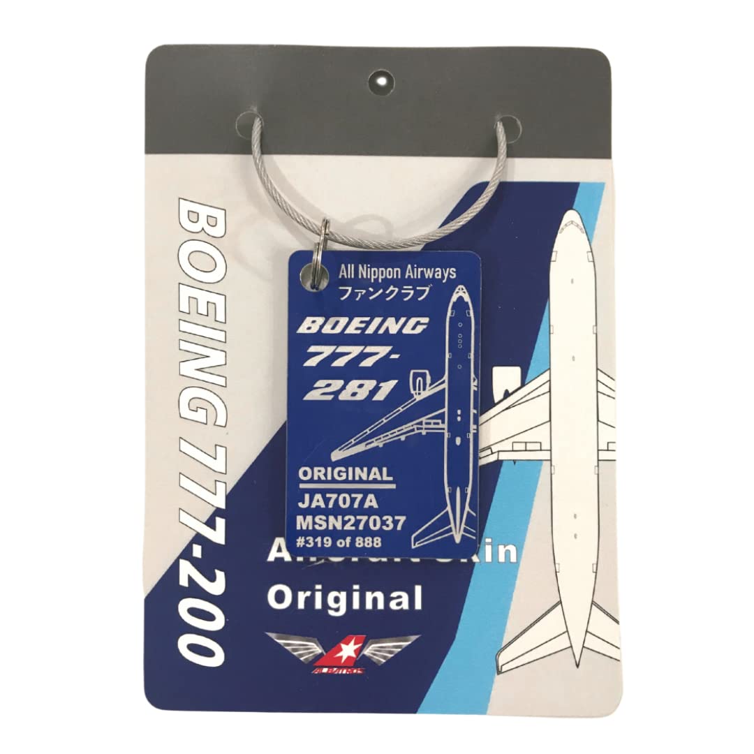

ALBATROS B777 JA707A Triton Blue ANA All Nippon Airways Восстановленный Самолет Брелок