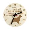 Welsh Springer Spaniel, Welsh Springer, Welsh Starter - Clock with Dog, Wooden Clock with Engraving, Personalised Clock by