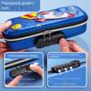 Large Capacity Children's Password Lock Stationery Box, Primary School Pencil Box, Cartoon 3D Three-dimensional Stationery Box, Christmas Gift