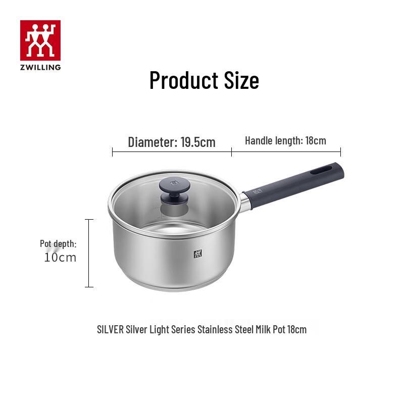 ZWILLING 18cm Stainless Steel Milk Pot / Saucepan
