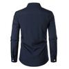 Frühling Herbst Männer Nähen Langarm Shirt Männer Casual Zauber Farbe Business Casual Button Shirt Tops