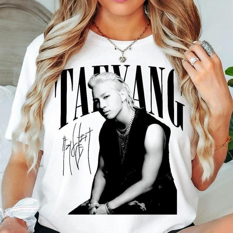 2026 Summer Fashion Men Women Taeyang Kpop Vintage Shirt, Taeyang Shirt, Summer Concert Tee, Kpop Tee Hip Hop Streetwear Oversized 4XL