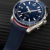 [Nywing] Watch Strap 20mm 22mm Omega Silicone Rubber Waterproof D Buckle Watch Band Watch Strap C...
