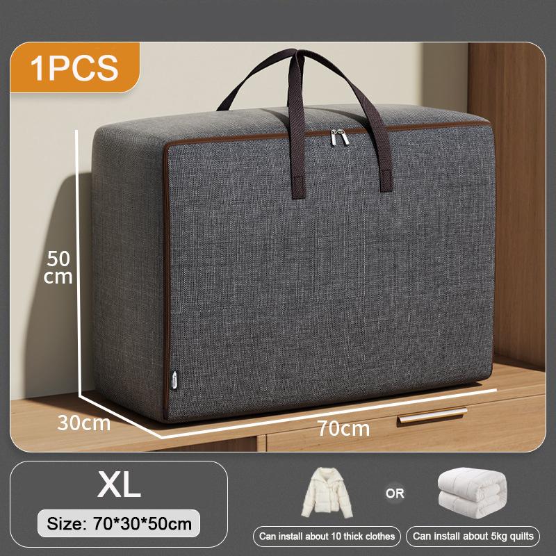 Large Underbed Dustproof Clothes Storage Bags Oxford Cloth Quilt Waterproof Storage Bag Ziped Organizer Wardrobe Boxes