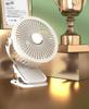 USB Rechargeable Multifunction Fan with Night Light and Clip