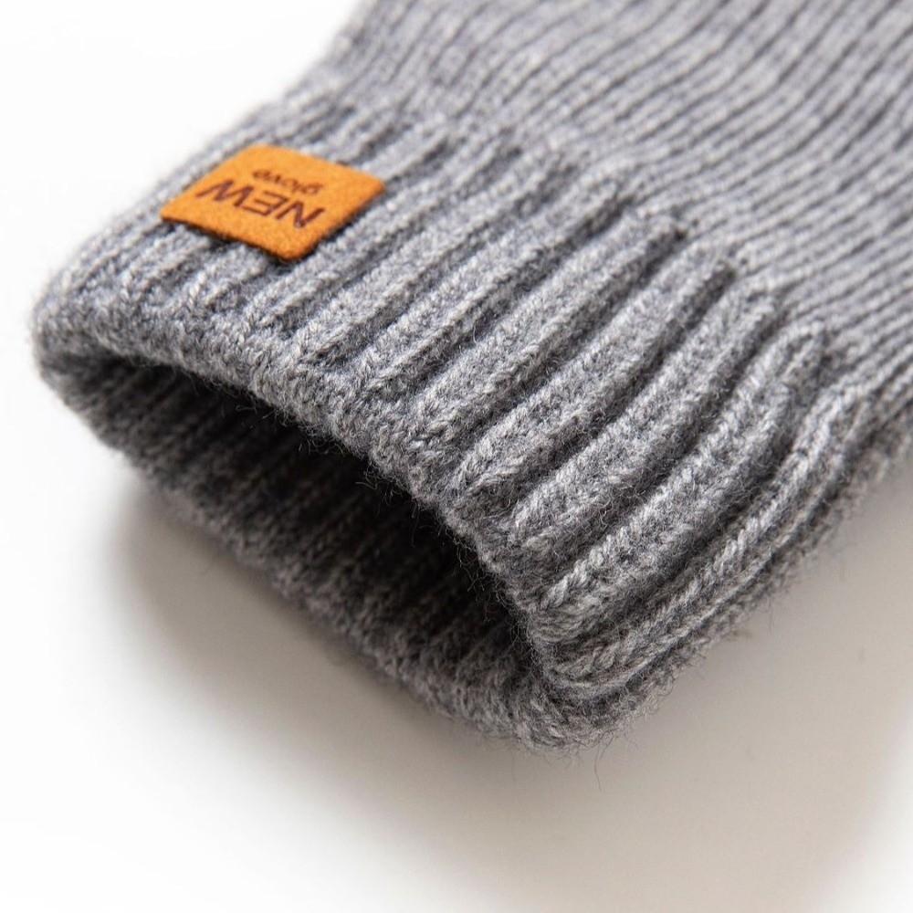 Half Finger Warm Gloves Knitted Driving Mittens New Windproof Cold Proof Gloves  Gift