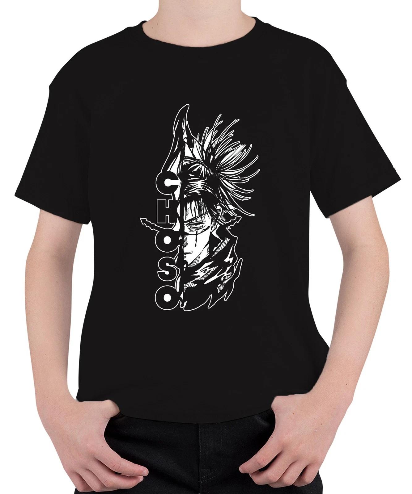 Jujutsu Kaisen Choso Anime Halbgesicht Manga blutig düster Unisex Kinder T-Shirt M