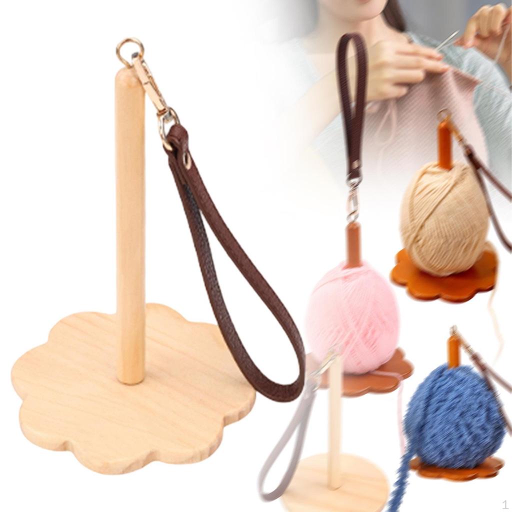 Crochet Yarn Holder Thread Spindle Skein Spool Organizer for Knitting