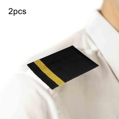 Schulterklappen für Fluglinien-Offiziere, traditionelle Cosplay-Epauletten-Insignien-Schieber für die Bühne