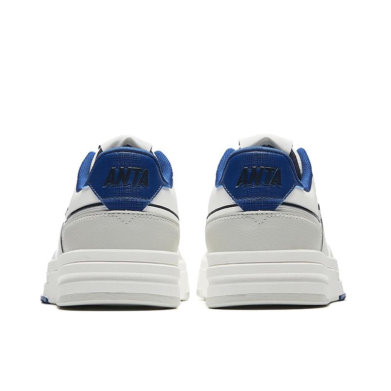 Anta Street Fun LT 3 Simple Versatile Slip Resistant Durable Low Top Skate Shoes Men Skate Shoes White Gray Blue 112538051-5