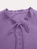 2025 Women's Elegant Pure Cotton Long-Sleeved Button-Up Top
