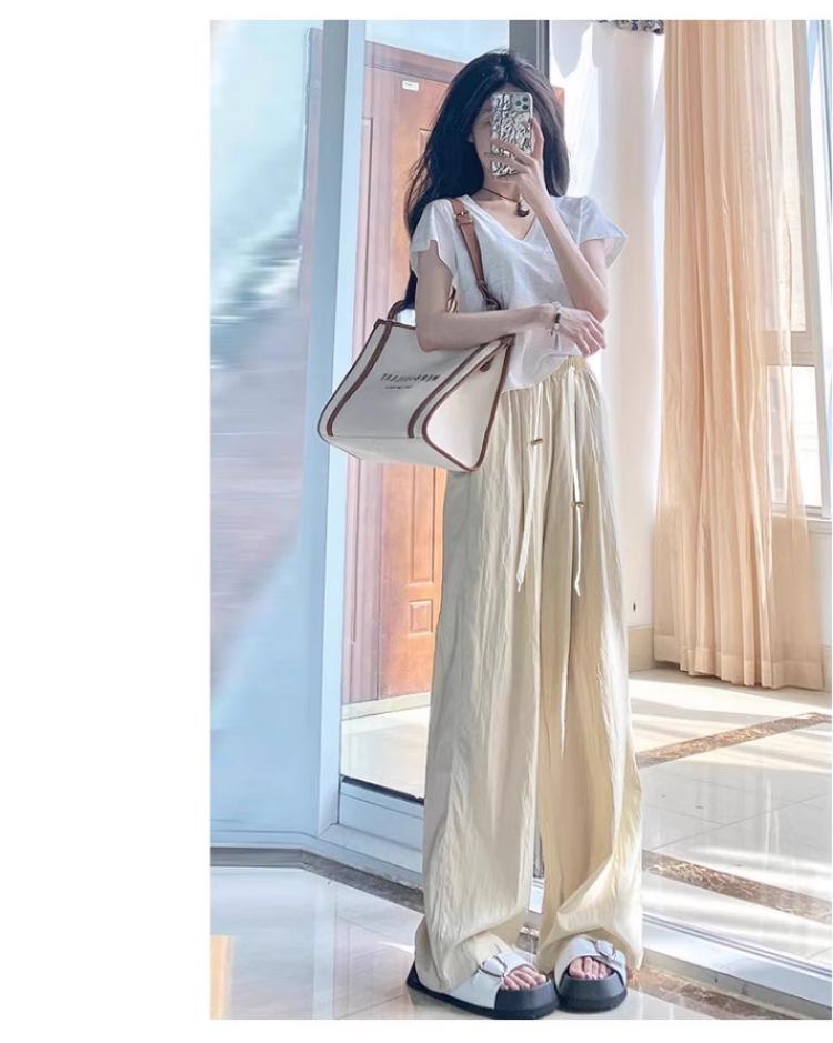 Maternity Ice Silk Sun Protection Wide Leg Pants – Summer Outerwear 2026
