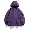 Herren Windbreaker Jacken Einfarbig Frühling Herbst Paar Outdoor Kapuzenmäntel Wasserdicht Männlich Sport Klettern Reißverschluss Oberbekleidung