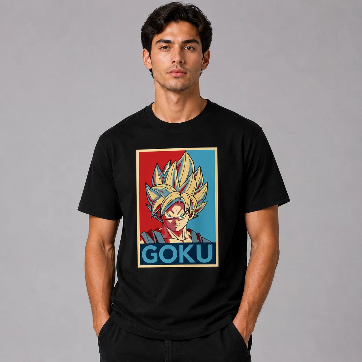 Unisex Anime Graphic T-Shirt Vegeta Dragon Cotton Tee Casual Summer Streetwear S