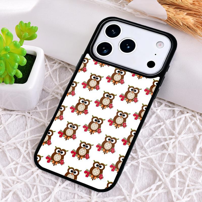 Baby Cute Owl soft Phone Case for iPhone 17 Air 16 15 11 12 14 13 Pro Max Shockproof Cover