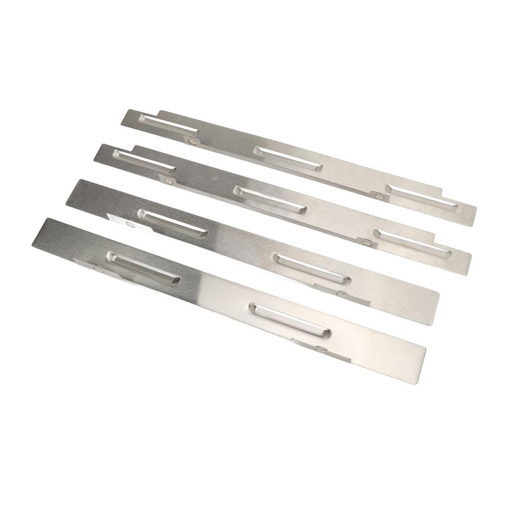 4 Pcs Stable Combustion Stainless Steel Wind Guard Wind Guard Shield Flat Top Griddle
