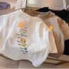 Cotton Boys And Girls Short Sleeve Round Neck Kids Casual T Shirt