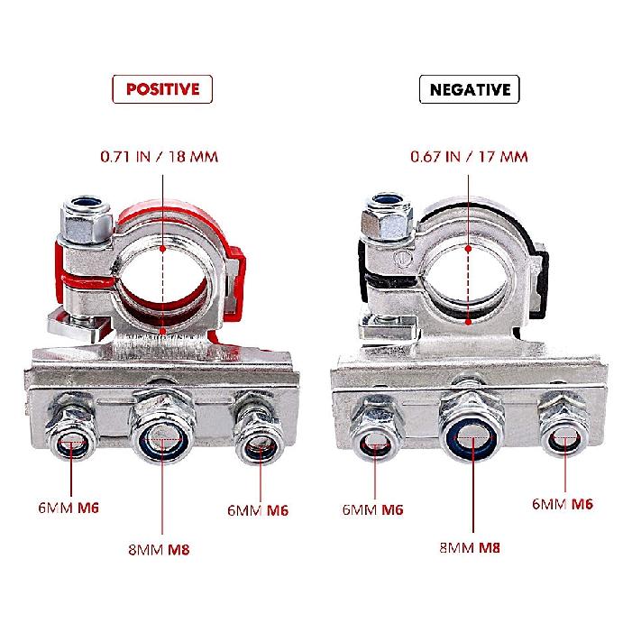 1 Pair Quick Release Battery Terminals Adapter Car Truck Caravan Workshop Tooling 12v Car Battery Connectors  Wire Cable