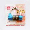 U-Shaped Zinc Alloy 4-Digit Combination Padlock for Luggage, Gym, Office