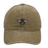 Bee baseball cap cartoon cute embroidery cap European and American retro washed old men's and women's casual hat