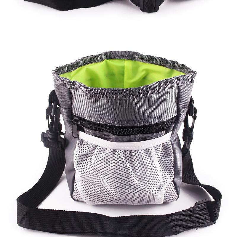 

Сумка для дрессировки кошек, сумка для закусок, сумка на пояс для кормления на открытом воздухе, портативные складные принадлежности для собак серый