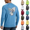 Men's UPF50+ Sun Protection Shirt Long Sleeve Lightweight Stretch Outdoor Fishing Sports Top Quick Dry Breathable Fabric