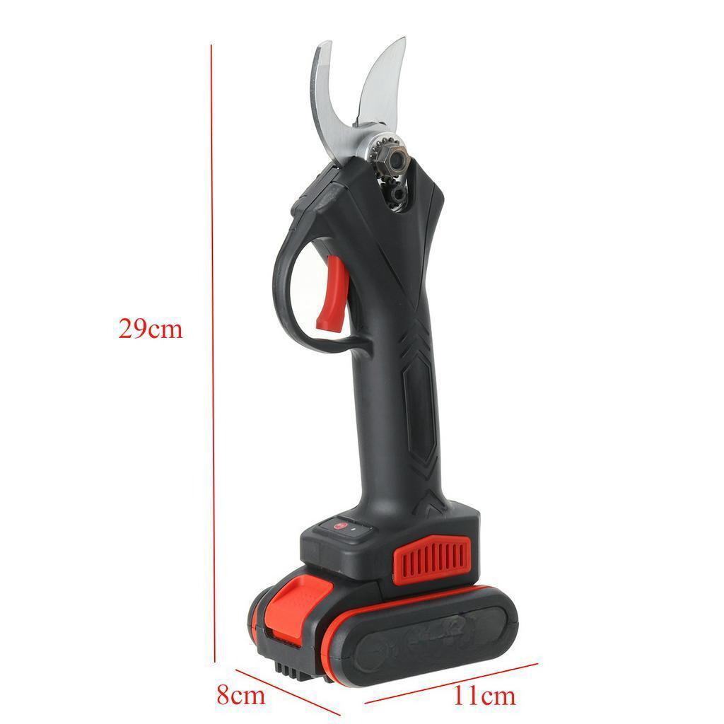 42V Cordless Sharp- Blade Cutter Garden Scissors Black Rechargeable Electric Pruning Shears Pruner Trimmer with 1500mAh Li-on Battery