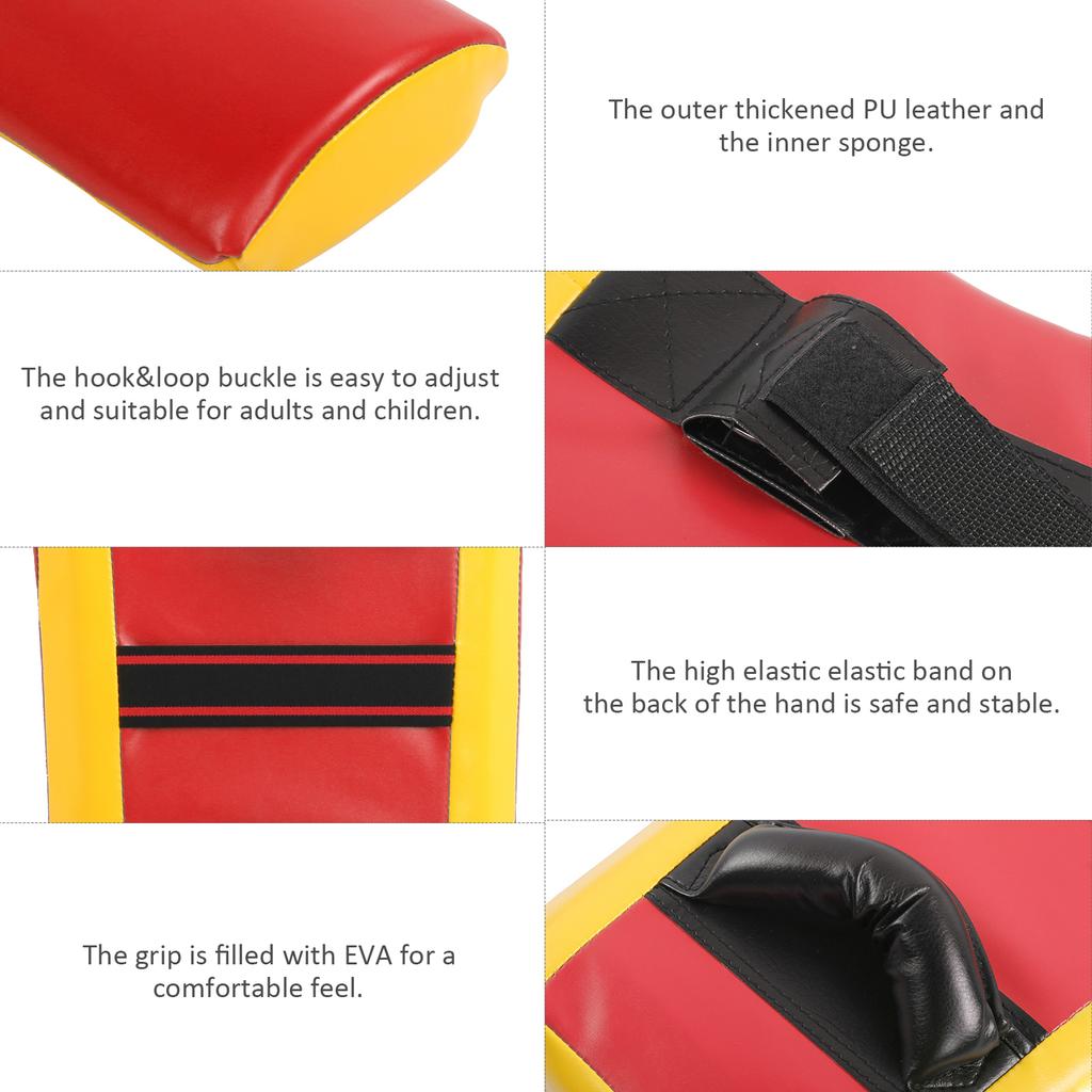 Taekwondo Target Training Equipment PU Leather Taekwondo Kick Pad Taekwondo Block Target Tear‑resistant For Kickboxing