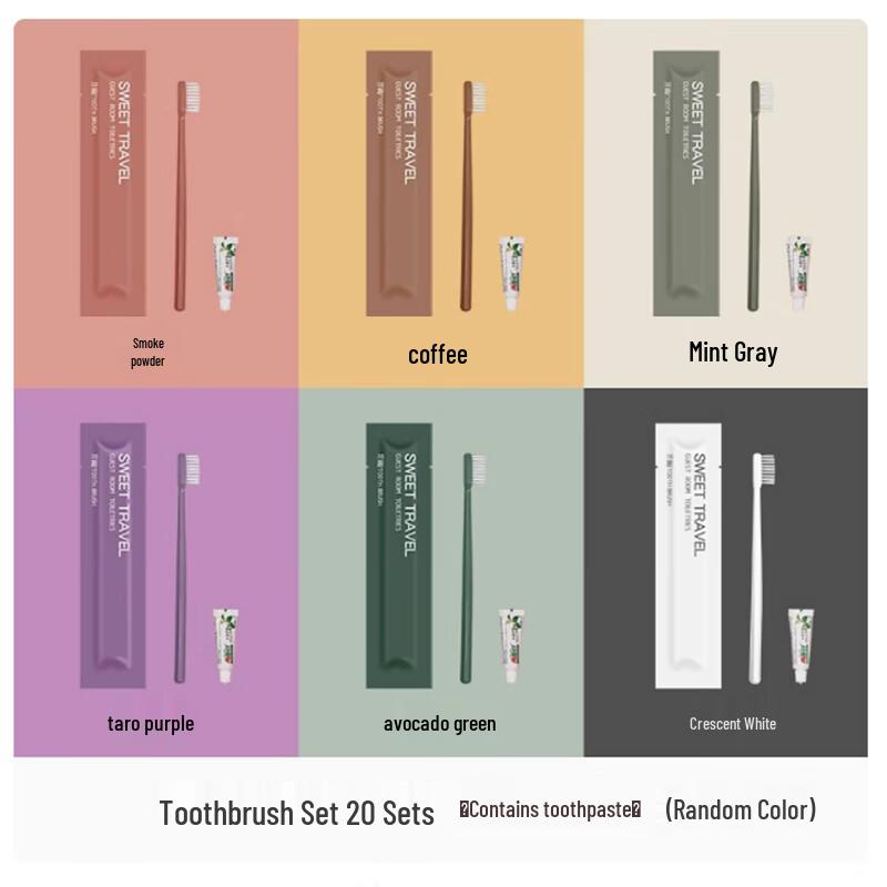 Disposable Hotel Toothbrush & Toothpaste Set