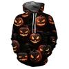 Autumn Lantern Pumpkin Pattern 3D Printed Hoodies Fashionable Casual Sports Long Sleeved Men's Hooded Sweatshirts