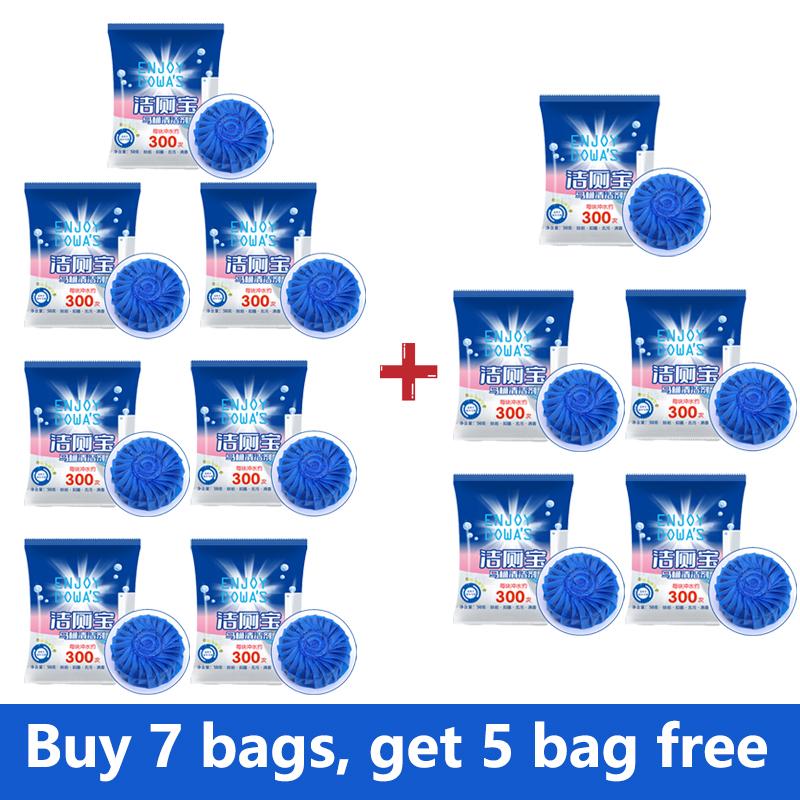Toilet Bowl Cleaner Tablets Durable Blue Automatic Toilet Tank Cleaners Long Lasting Deodorizing for Home Bathroom Restroom