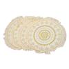 4Pcs Boho Table Mats Cotton Easy To Clean DIY Placemats with Tassels for Posing Beauty Shoots